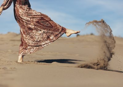 Woman at desert